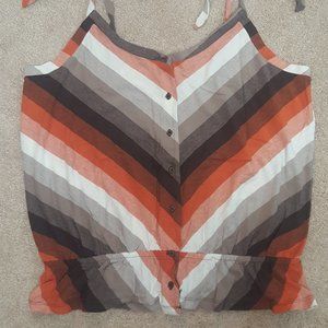 Old Navy Orange and Brown Tank